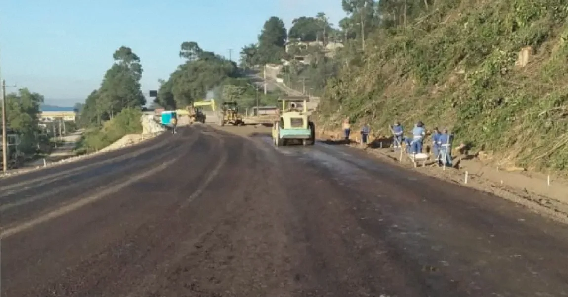 Obras na BR 470 em Rio do Sul